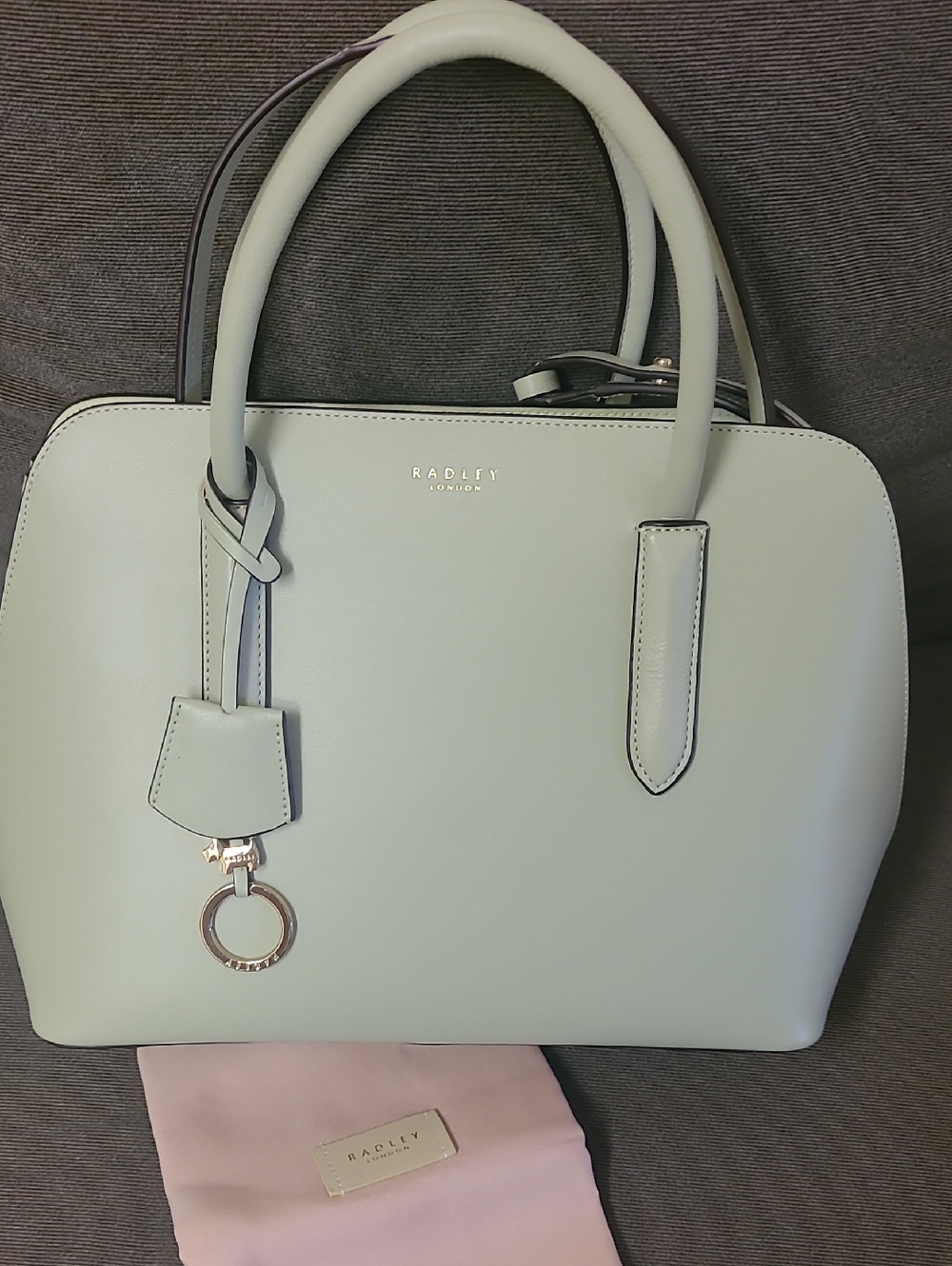 RADLEY LONDON Mint Dome Satchel with Silver Hardware